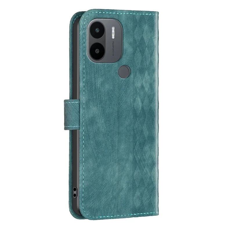 For Xiaomi Redmi A1 / A1+ / A2 / A2+ / Poco C50 Wallet Cover with Stand Imprinted Pattern Phone Leather Case - Green