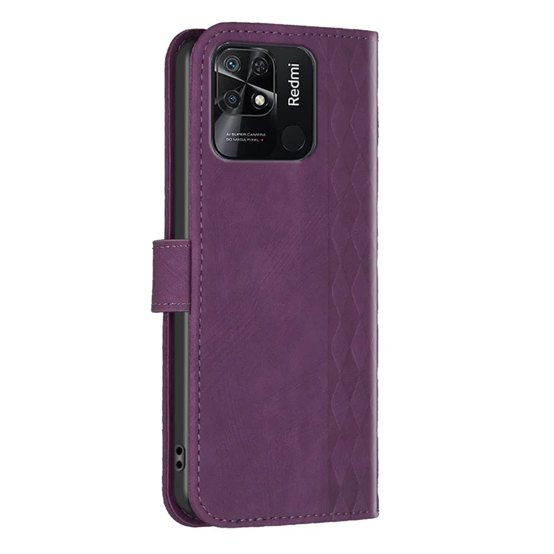 Flip Cover per Xiaomi Redmi 10C 4G Custodia Wallet Telefono in Pelle Antishock con Motivo Stampato e Supporto - Viola