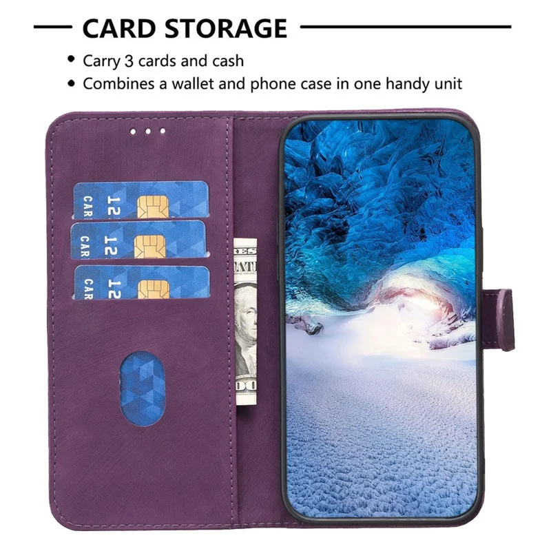Flip Cover per Xiaomi Redmi 10C 4G Custodia Wallet Telefono in Pelle Antishock con Motivo Stampato e Supporto - Viola