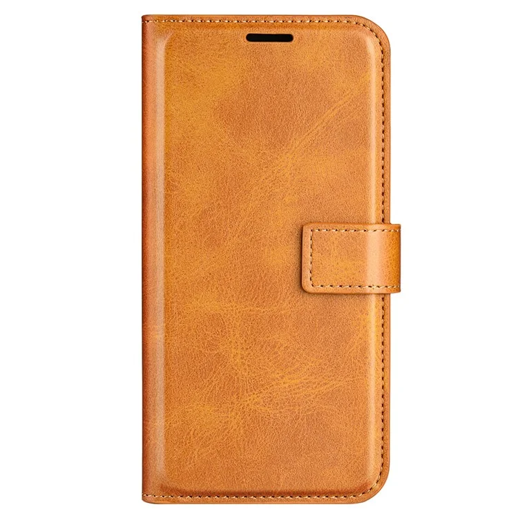 Per Xiaomi Redmi Note 12 Turbo / Poco F5 5G Calf Texture Stand Wallet Square Magnetic Closure PU Leather Phone Case - Giallo