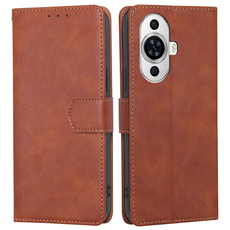 Per Huawei nova 11 / nova 12s 4G / nova 12 Lite 4G Custodia a portafoglio in pelle PU con supporto e blocco RFID - Marrone