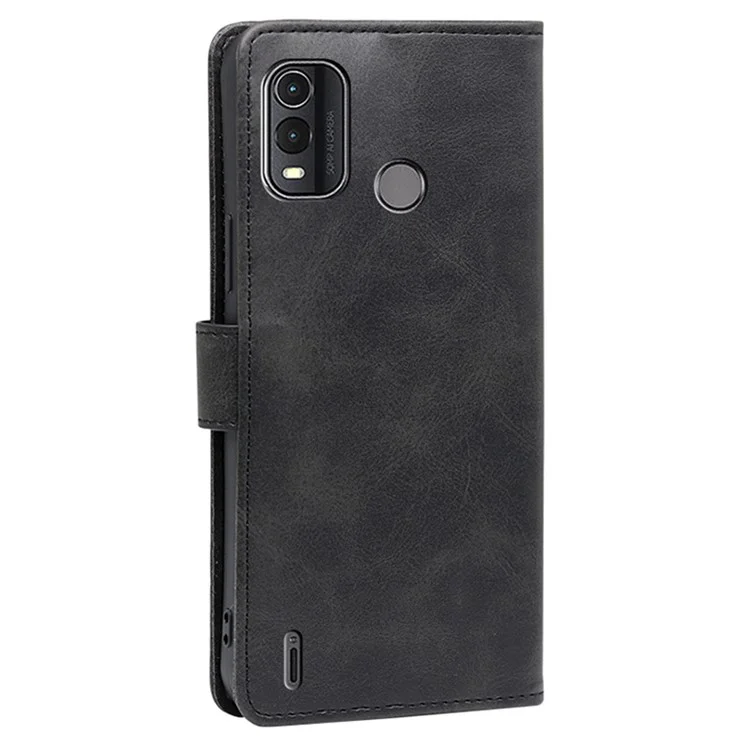 Per Nokia G11 Plus 4G Flip PU Leather Wallet Case Stand Calf Texture Phone Cover - Nero