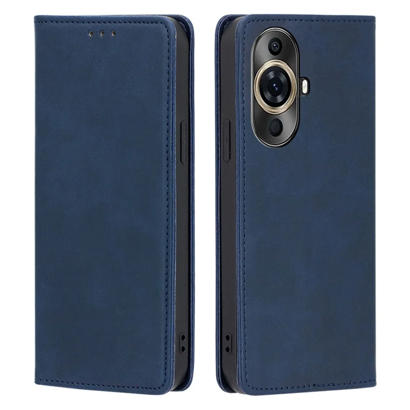 For Huawei nova 11 Pro / nova 11 Ultra Phone Wallet Case PU Leather Calf Texture Phone Stand Cover - Sapphire