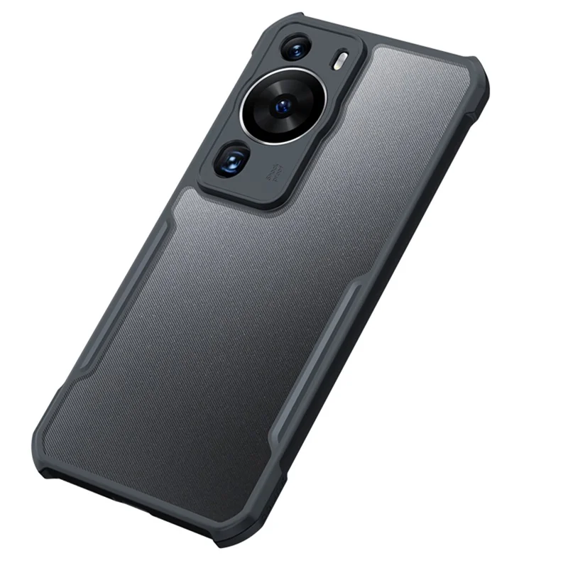 XUNDD Чехол для телефона Huawei P60 Pro, ударопрочный акриловый+TPU тонкий чехол для телефона - черный / лазерная текстура