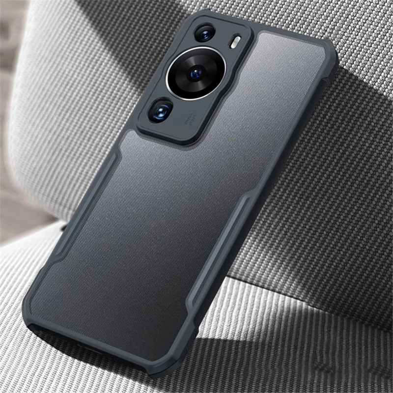 XUNDD Чехол для телефона Huawei P60 Pro, ударопрочный акриловый+TPU тонкий чехол для телефона - черный / лазерная текстура