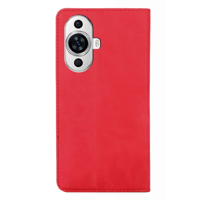 Custodia per telefono Stand per Huawei nova 11 / nova 12s 4G / nova 12 Lite 4G Sensazione al tatto Pelle PU Porta carte Custodia a libro per telefono - Rosso
