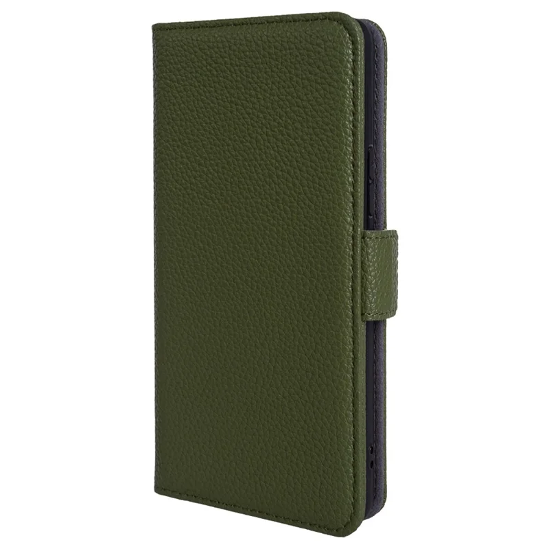 Para Samsung Galaxy F22 Otoño Proof Genuine Cool Soport Cover Cover Litchi Textura Billetera Caja de Teléfono - Verde