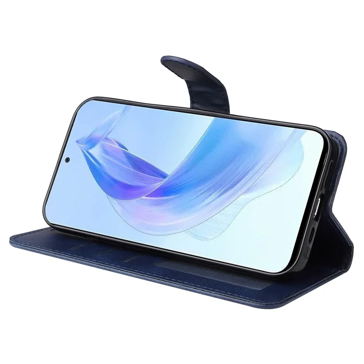 Custodia per cellulare per Honor X50i 5G / 90 Lite 5G Texture Calf Anti-graffio Custodia in pelle PU con supporto e tracolla - Nero