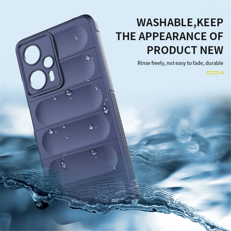 For Xiaomi Poco F5 5G / Redmi Note 12 Turbo Flexible TPU Phone Case Anti-drop Rugged Back Cover - White