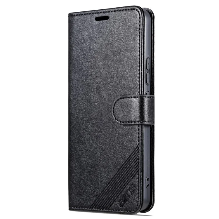 AZNS per vivo Y02 4G / Y02A 4G / Y11 (2023) Custodia protettiva in pelle PU con supporto - Nero