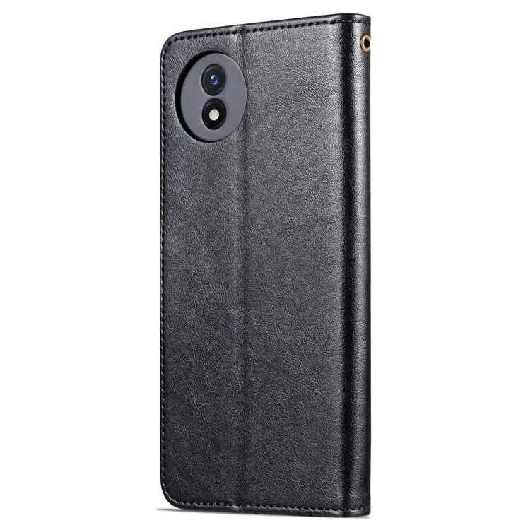 AZNS per vivo Y02 4G / Y02A 4G / Y11 (2023) Custodia protettiva in pelle PU con supporto - Nero