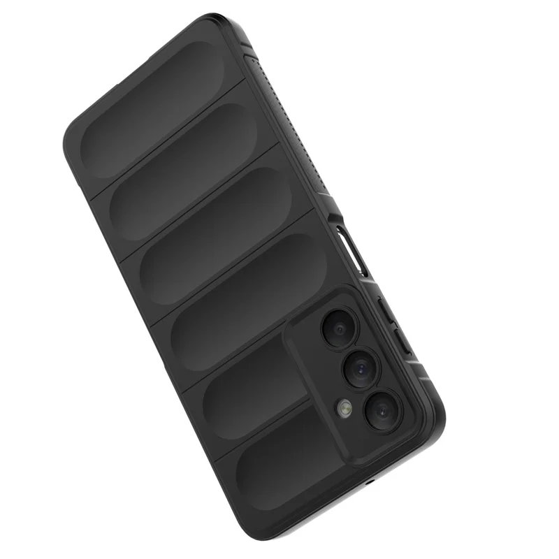 For Samsung Galaxy M54 5G / F54 5G Rugged Drop-proof Phone Case Soft TPU Smartphone Cover - Black