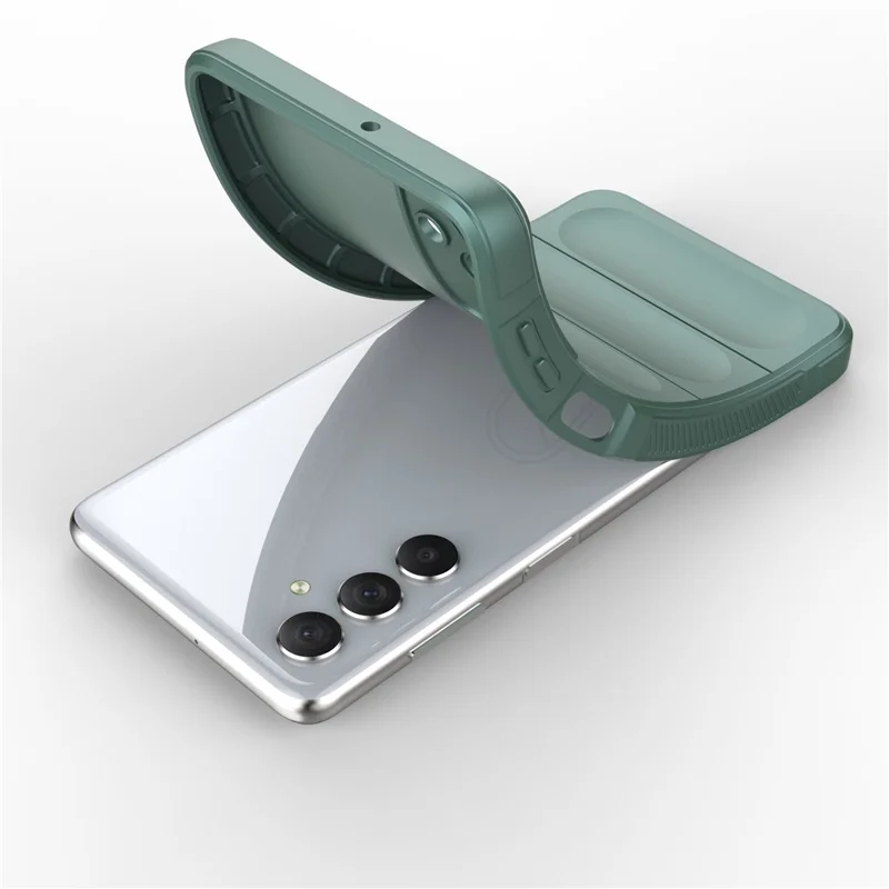 For Samsung Galaxy M54 5G / F54 5G Rugged Drop-proof Phone Case Soft TPU Smartphone Cover - Light Grey