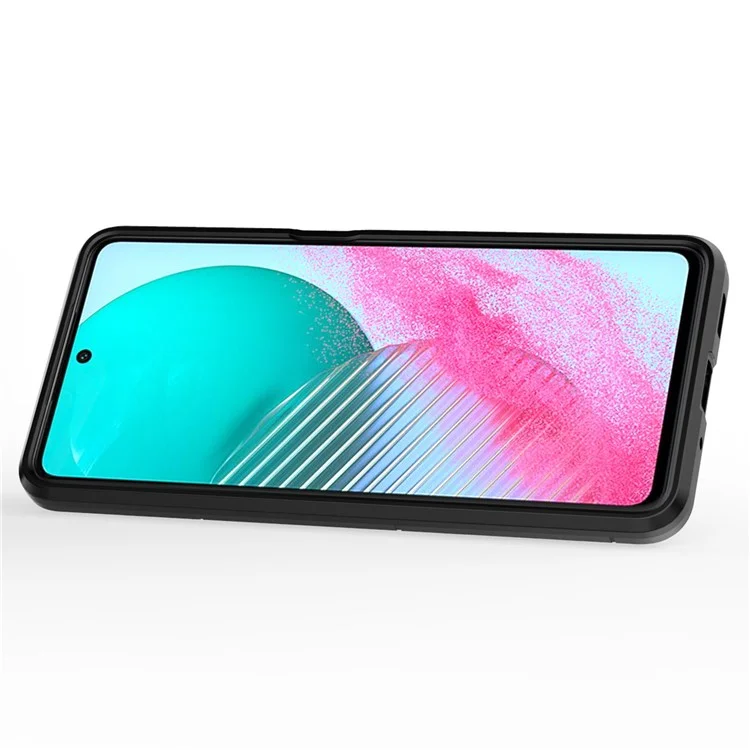 Pour Samsung Galaxy M54 5G / F54 5G Étui de protection avec support Coque en TPU souple et PC dur - Noir