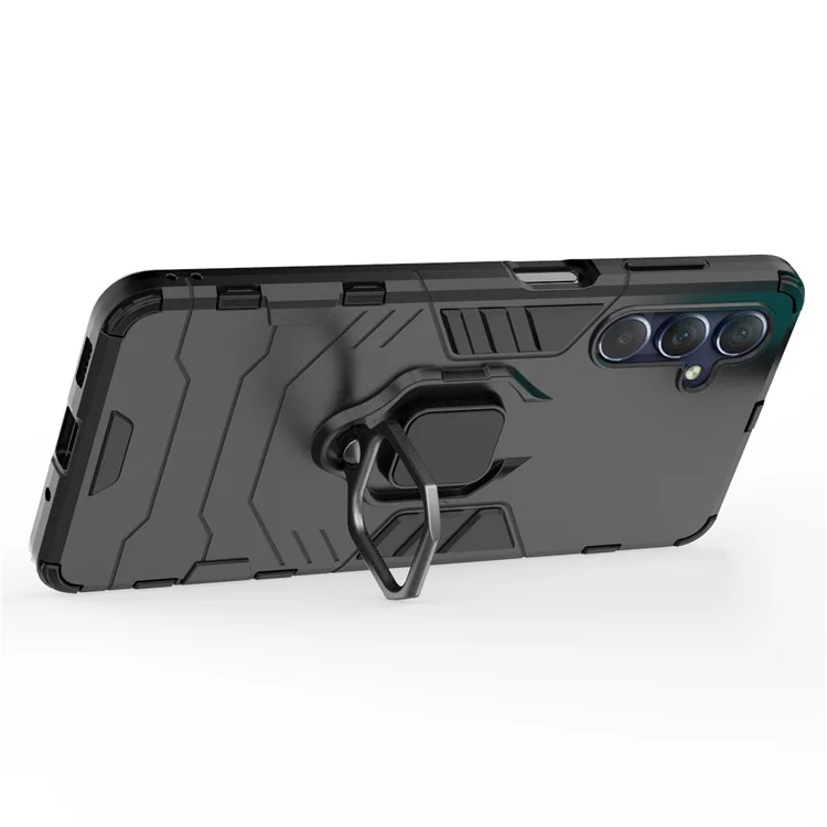 Pour Samsung Galaxy M54 5G / F54 5G Étui de protection avec support Coque en TPU souple et PC dur - Noir