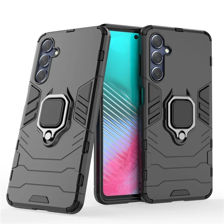 Pour Samsung Galaxy M54 5G / F54 5G Étui de protection avec support Coque en TPU souple et PC dur - Noir