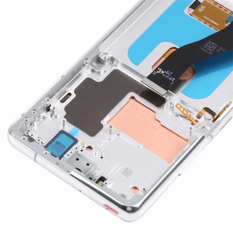 For Samsung Galaxy S21 Ultra 5G G998B OEM Grade S AMOLED Screen and Digitizer Assembly + Frame Part (without Logo) - Silver