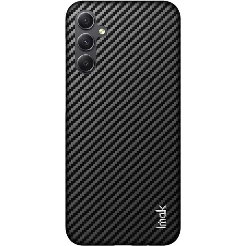 IMAK Ruiyi Series для Samsung Galaxy A54 5G Carbon Fiber Texture Back Cover PU Leather Coated PC Phone Case