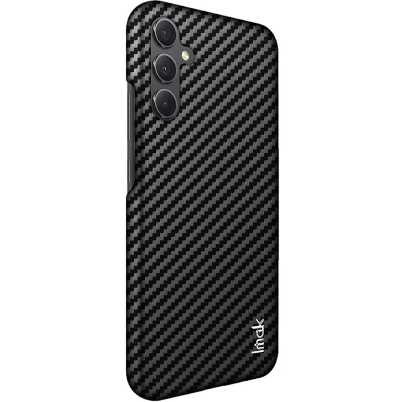 IMAK Ruiyi Series для Samsung Galaxy A54 5G Carbon Fiber Texture Back Cover PU Leather Coated PC Phone Case