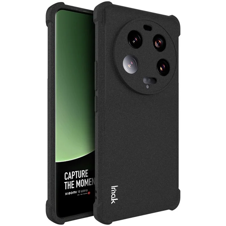 IMAK For Xiaomi 13 Ultra Phone Case Matte TPU Anti-Scratch Cover - Black