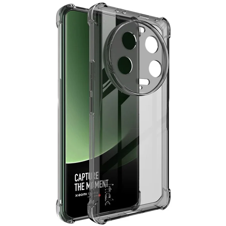 IMAK Klare Hülle für Xiaomi 13 Ultra, weicher TPU-Verteidiger-Handyhülle - Transparent Schwarz