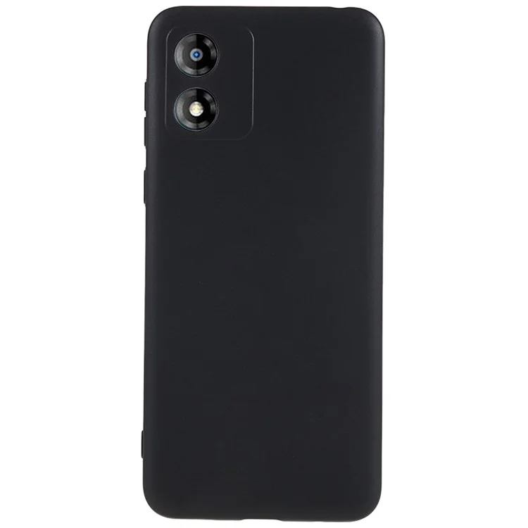 Für Motorola Moto E13 4G matte Handyhülle Fingerabdruckfrei flexible TPU-Handyhülle - Schwarz