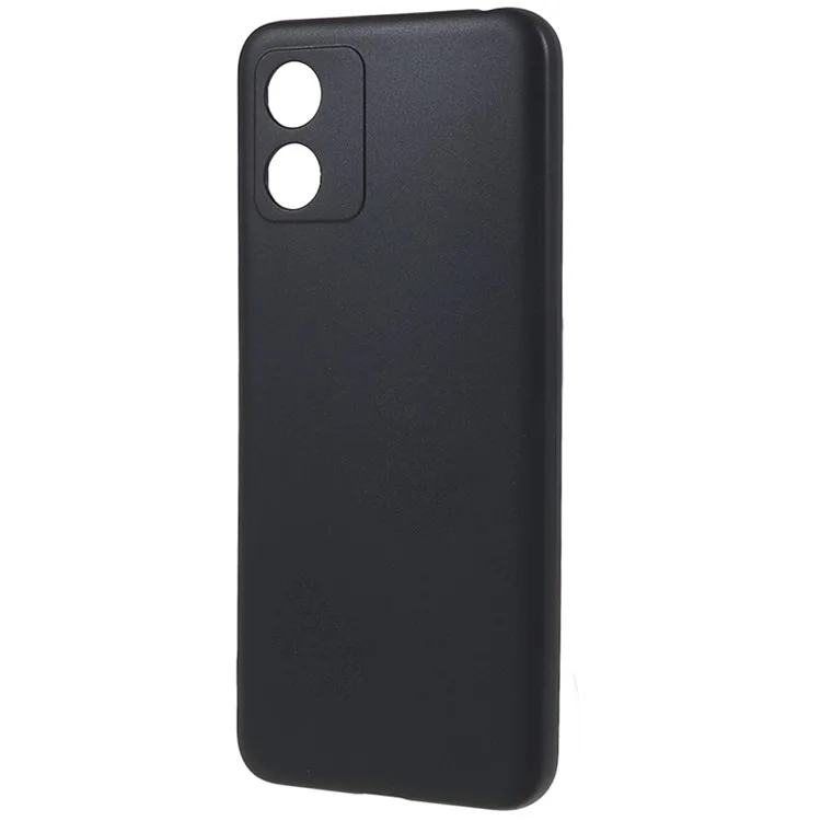 Für Motorola Moto E13 4G matte Handyhülle Fingerabdruckfrei flexible TPU-Handyhülle - Schwarz