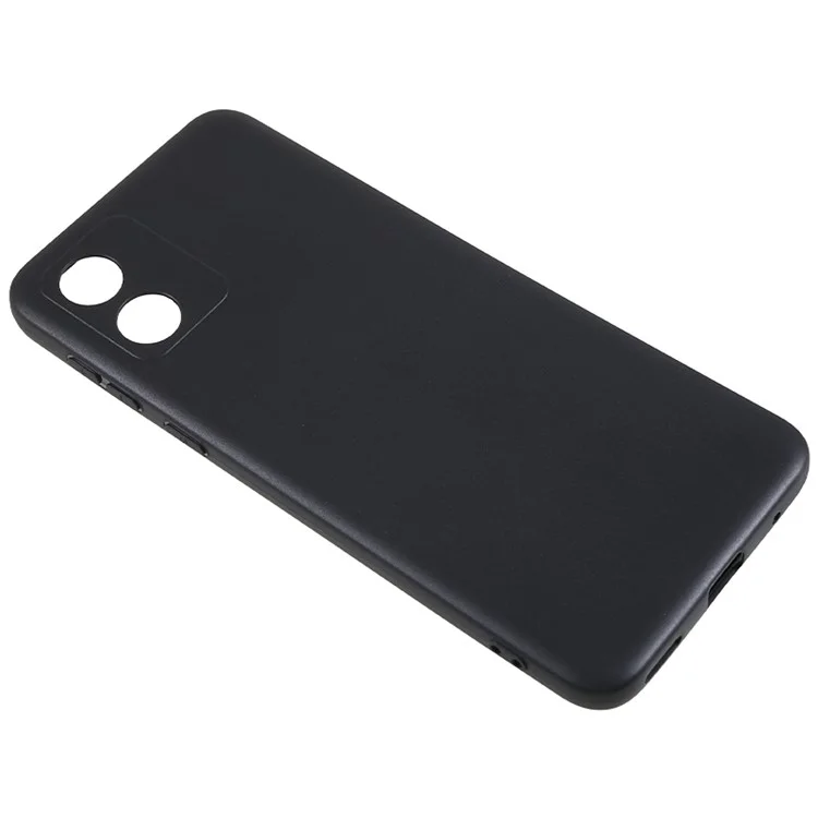Für Motorola Moto E13 4G matte Handyhülle Fingerabdruckfrei flexible TPU-Handyhülle - Schwarz