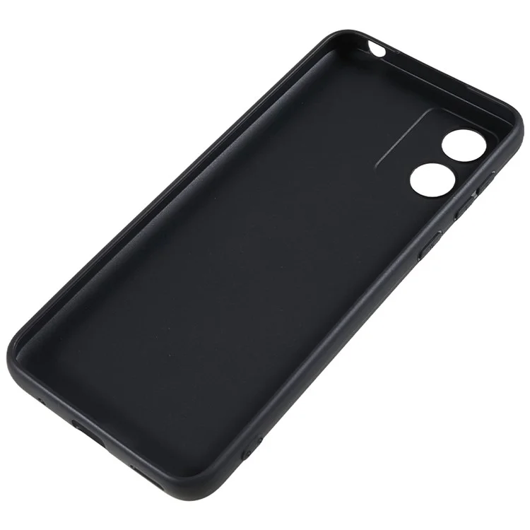 Für Motorola Moto E13 4G matte Handyhülle Fingerabdruckfrei flexible TPU-Handyhülle - Schwarz