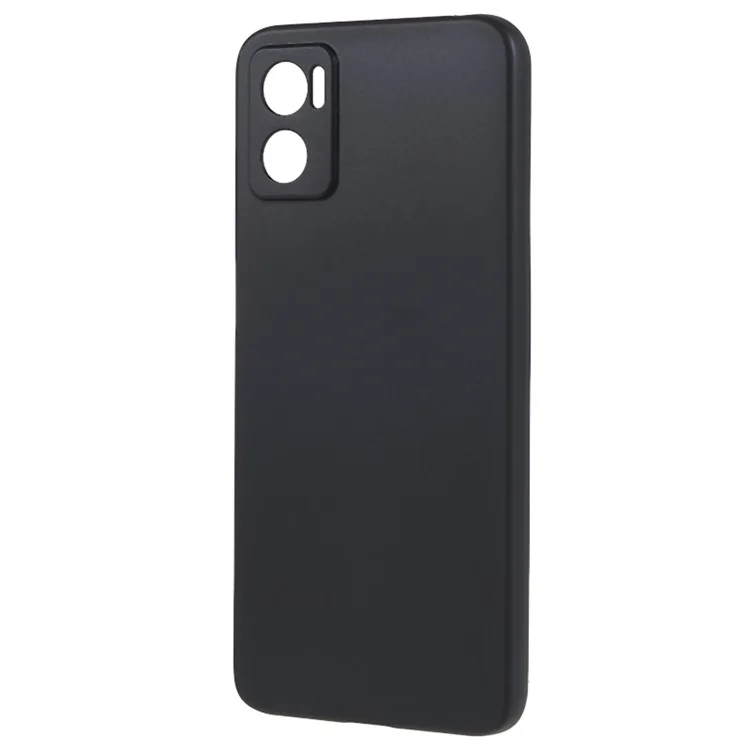 Para Motorola Moto E22 4G Cubierta Suave Brillante de TPU Anti-arañazos Funda de teléfono - Negro