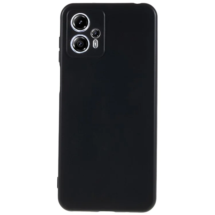 Pour Motorola Moto G13 4G / G23 4G Soft TPU Étui de téléphone antichute, Couvercle arrière mat - Noir