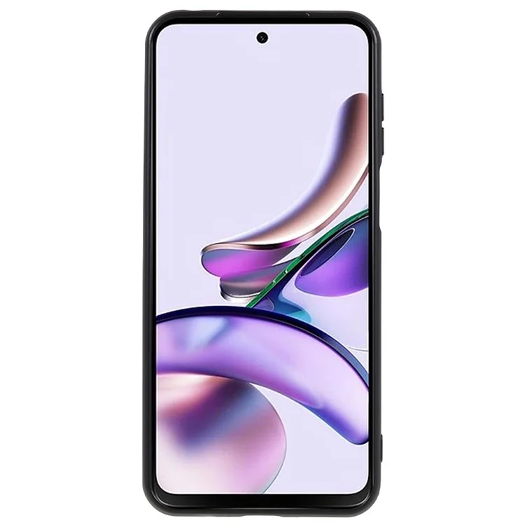 Pour Motorola Moto G13 4G / G23 4G Soft TPU Étui de téléphone antichute, Couvercle arrière mat - Noir