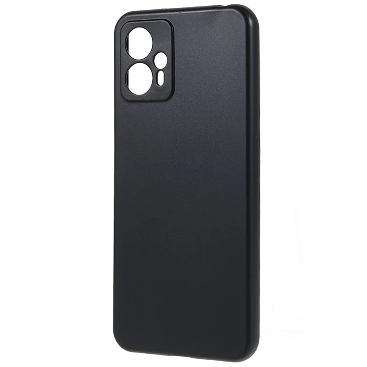 Pour Motorola Moto G13 4G / G23 4G Soft TPU Étui de téléphone antichute, Couvercle arrière mat - Noir