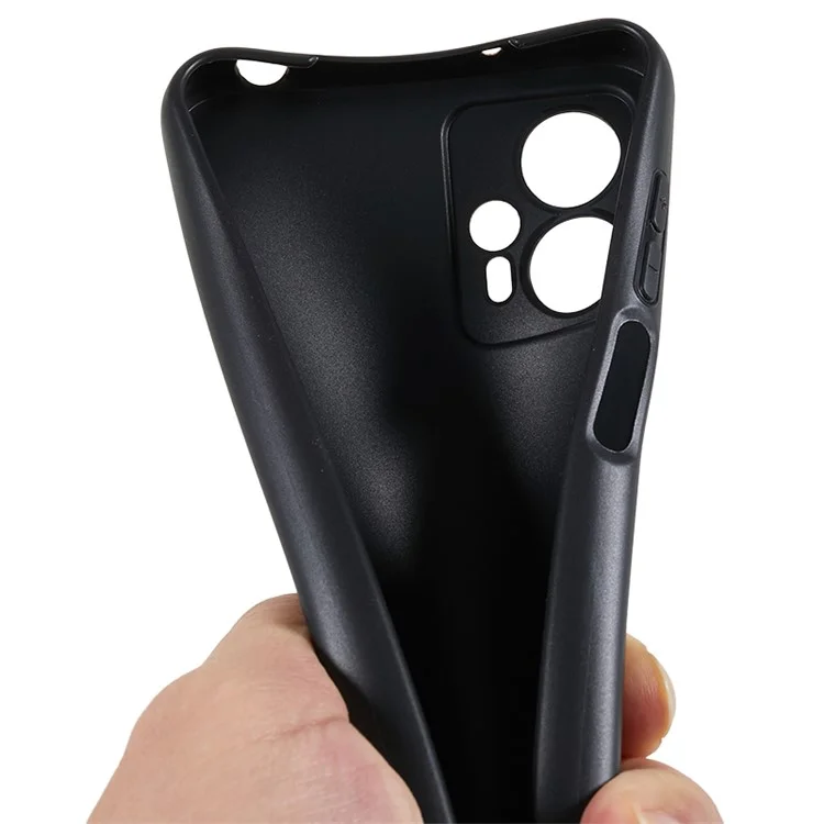 Pour Motorola Moto G13 4G / G23 4G Soft TPU Étui de téléphone antichute, Couvercle arrière mat - Noir