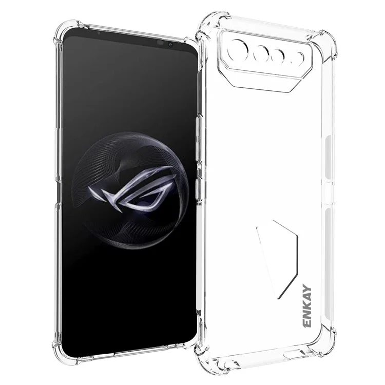 ENKAY HAT PRINCE Para Asus ROG Phone 7 5G Funda de teléfono con protección contra caídas Tira antideslizante Borde de funda de teléfono de TPU