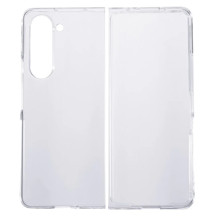 Custodia Trasparente per Samsung Galaxy Z Fold5 5G, Design a 2 Pezzi Antigraffio in PC Pieghevole