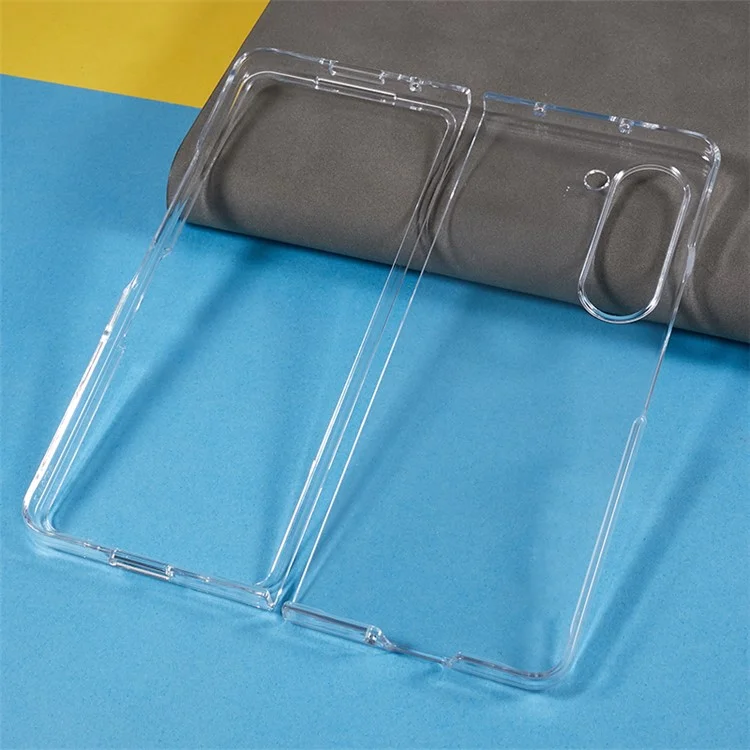 Custodia Trasparente per Samsung Galaxy Z Fold5 5G, Design a 2 Pezzi Antigraffio in PC Pieghevole