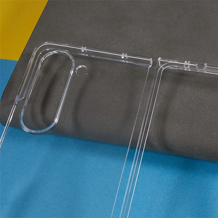 Custodia Trasparente per Samsung Galaxy Z Fold5 5G, Design a 2 Pezzi Antigraffio in PC Pieghevole