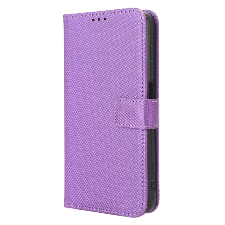 Diamond Texture Case für Sony Xperia 1 V PU-Leder-Geldbörse mit Ständer und stoßfestem Telefonschutz - Lila