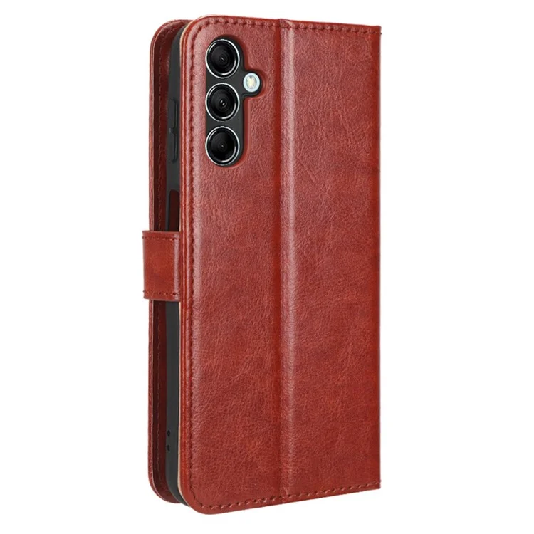 Custodia Portafoglio per Samsung Galaxy M54 5G / F54 5G, Texture Crazy Horse in Pelle PU, Flip Stand Cover - Marrone