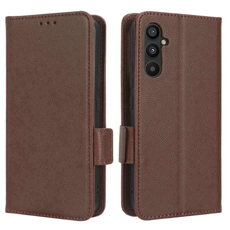 Per Samsung Galaxy M54 5G / F54 5G Custodia Flip in Pelle PU Anti-graffio - Marrone