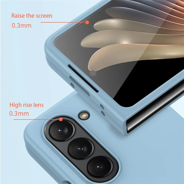 Чехол-накладка из прочного ПК для Samsung Galaxy Z Fold5 5G с защитой от царапин - черный