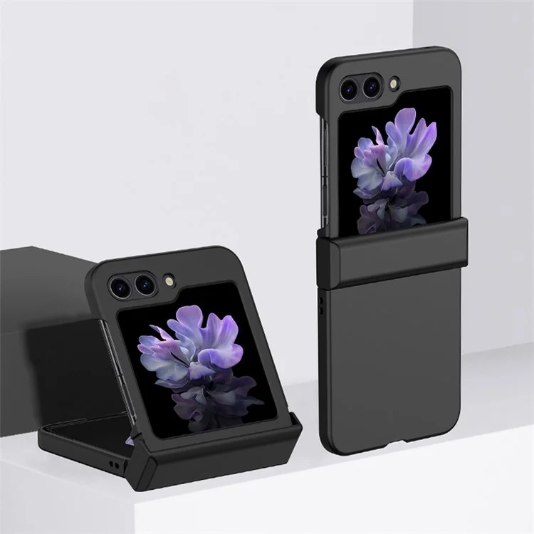 Для Samsung Galaxy Z Flip5 5G Hinde Protection Phone Case Hard PC Skin-touch Cover - Черный
