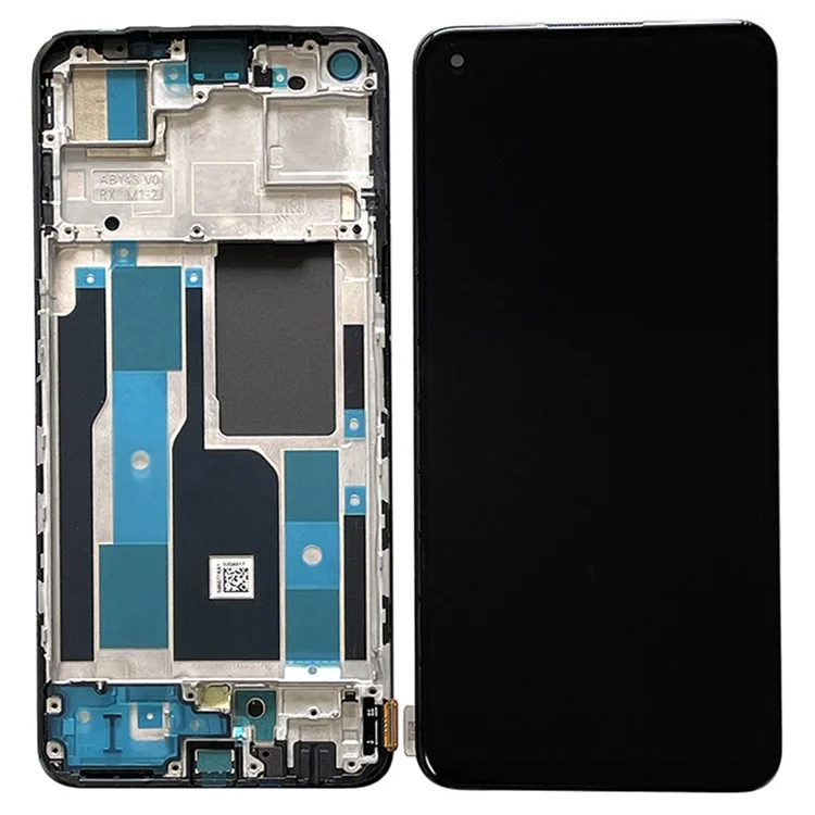 Para Realme 9 Pro+ 5G Grade C Tela OLED e Conjunto de Digitalizador + Peça de Reparo do Quadro (sem Logotipo)