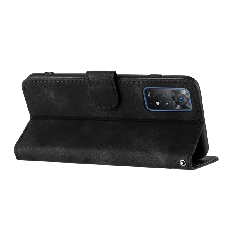 YX0040 Custodia per Xiaomi Redmi Note 11 Pro 4G (MediaTek) / 11 Pro 5G (Qualcomm) / Note 12 Pro 4G Portafoglio in Pelle Sintetica Impreziosita - Nero