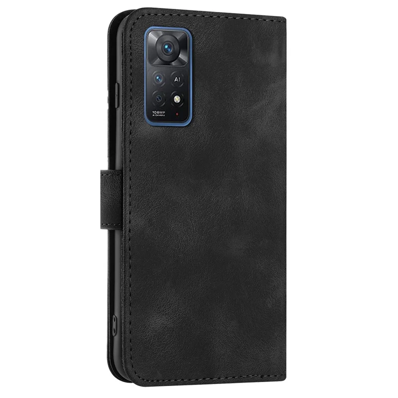 YX0040 Custodia per Xiaomi Redmi Note 11 Pro 4G (MediaTek) / 11 Pro 5G (Qualcomm) / Note 12 Pro 4G Portafoglio in Pelle Sintetica Impreziosita - Nero