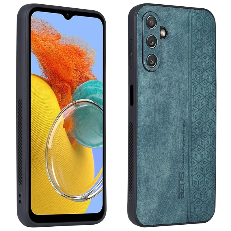 AZNS For Samsung Galaxy M14 5G Anti-scratch Phone Case Imprinted PU Leather+TPU Back Cover - Green