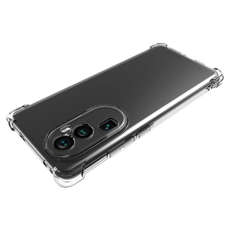 Für Oppo Reno10 Pro+ 5G Stoßfestes Handyhülle Transparente Anti-Rutsch-Flexible TPU-Abdeckung