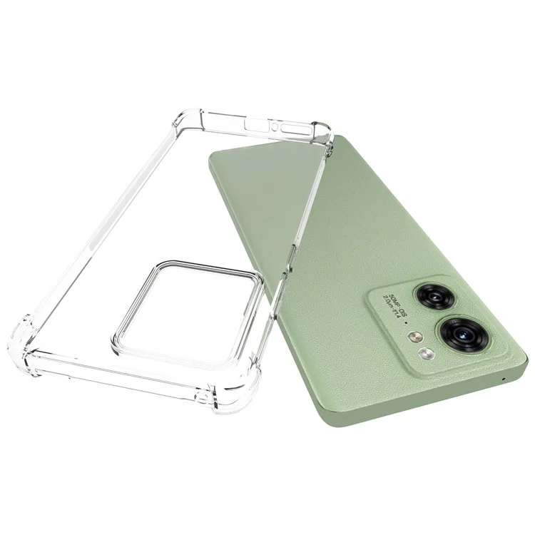Para Motorola Edge 40 5G Funda de Teléfono Suave de TPU Cristal Transparente Antideslizante Cubierta Trasera del Teléfono