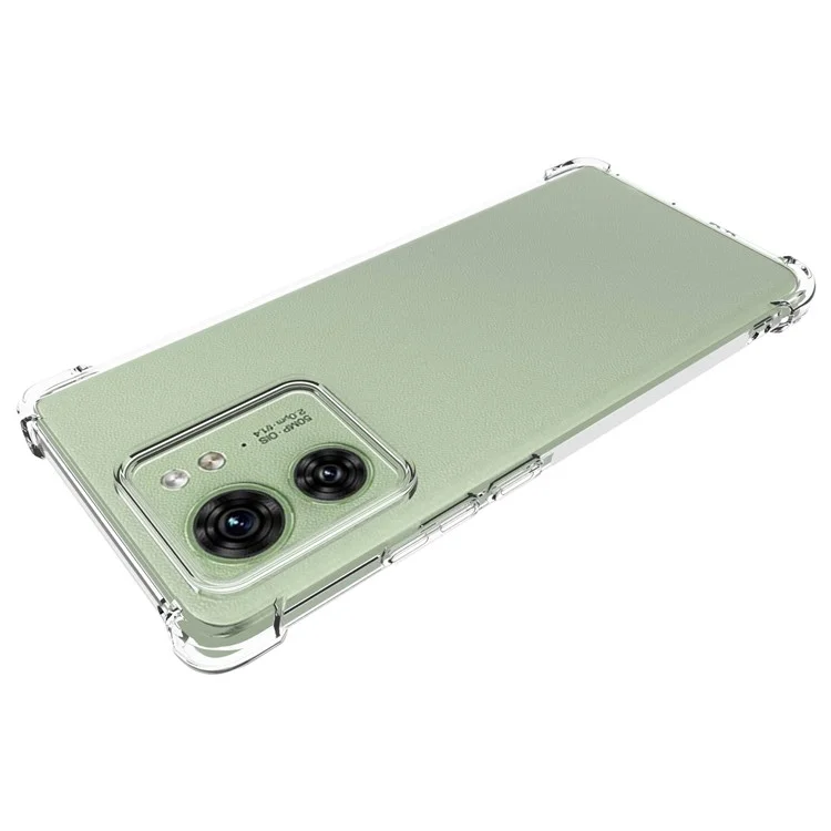 Para Motorola Edge 40 5G Funda de Teléfono Suave de TPU Cristal Transparente Antideslizante Cubierta Trasera del Teléfono